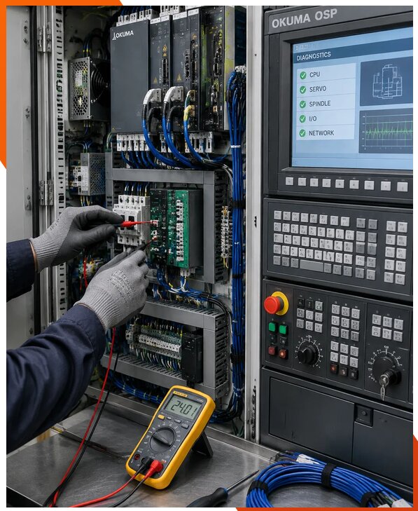 Ремонт систем ЧПУ Okuma OSP в Бердске